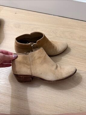 Sam Edelman Tan Suede Ankle Booties